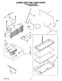 10 - Lower Unit And Tube Parts parts for Kitchenaid Refrigerator KBLO36FTX03 from AppliancePartsPros.com