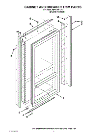02 - Cabinet And Breaker Trim Parts parts for Kitchenaid Refrigerator KBRO36FTX03 from AppliancePartsPros.com