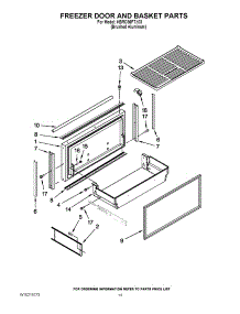 08 - Freezer Door And Basket Parts parts for Kitchenaid Refrigerator KBRO36FTX03 from AppliancePartsPros.com