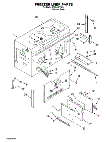 05 - Freezer Liner Parts parts for Kitchenaid Refrigerator KBFC42FTS03 from AppliancePartsPros.com