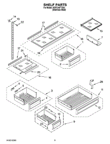 06 - Shelf Parts parts for Kitchenaid Refrigerator KBFC42FTS03 from AppliancePartsPros.com
