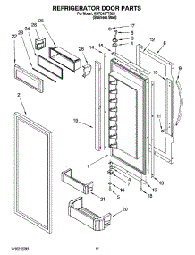 07 - Refrigerator Door Parts parts for Kitchenaid Refrigerator KBFC42FTS03 from AppliancePartsPros.com