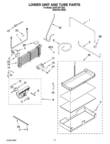 10 - Lower Unit And Tube Parts parts for Kitchenaid Refrigerator KBFC42FTS03 from AppliancePartsPros.com