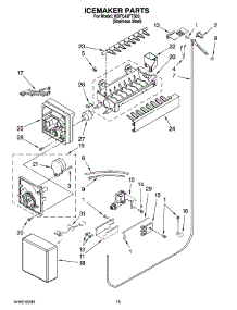 11 - Icemaker Parts parts for Kitchenaid Refrigerator KBFC42FTS03 from AppliancePartsPros.com