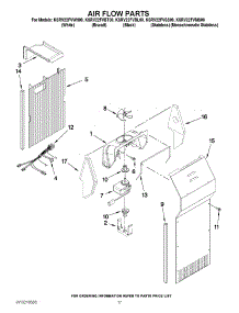 10 - Air Flow Parts parts for Kitchenaid Refrigerator KSRV22FVBT00 from AppliancePartsPros.com