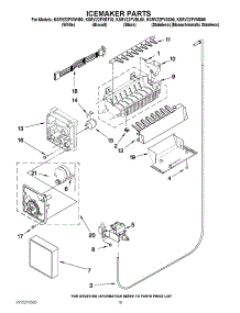 12 - Icemaker Parts parts for Kitchenaid Refrigerator KSRV22FVBT00 from AppliancePartsPros.com