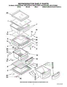 03 - Refrigerator Shelf Parts parts for Kitchenaid Refrigerator KSRV22FVBL00 from AppliancePartsPros.com