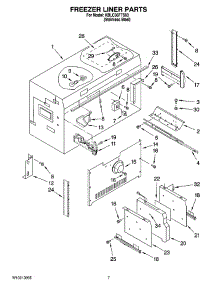 05 - Freezer Liner Parts parts for Kitchenaid Refrigerator KBLC36FTS03 from AppliancePartsPros.com