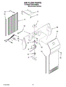 09 - Air Flow Parts parts for Kitchenaid Refrigerator KSRS25RSMS03 from AppliancePartsPros.com