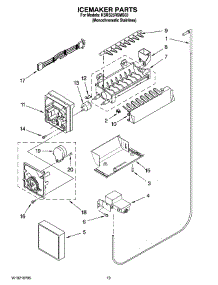 12 - Icemaker Parts, Optional Parts (Not Included) parts for Kitchenaid Refrigerator KSRS25RSMS03 from AppliancePartsPros.com