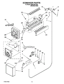 11 - Icemaker Parts parts for Kitchenaid Refrigerator KBRC36FTS03 from AppliancePartsPros.com