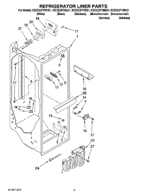 02 - Refrigerator Liner Parts parts for Kitchenaid Refrigerator KSCS23FVBL01 from AppliancePartsPros.com