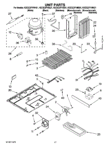 11 - Unit Parts parts for Kitchenaid Refrigerator KSCS23FVBL01 from AppliancePartsPros.com