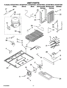 11 - Unit Parts parts for Kitchenaid Refrigerator KSCS25FVMK01 from AppliancePartsPros.com