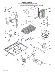 09 - Unit Parts parts for Kitchenaid Refrigerator KSCS25MVMS00 from AppliancePartsPros.com