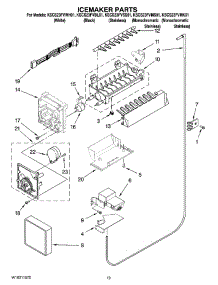12 - Icemaker Parts, Optional Parts (Not Included) parts for Kitchenaid Refrigerator KSCS23FVWH01 from AppliancePartsPros.com