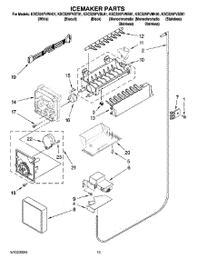 12 - Icemaker Parts, Optional Parts (Not Included) parts for Kitchenaid Refrigerator KSCS25FVWH01 from AppliancePartsPros.com