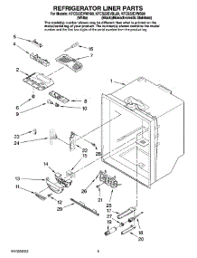 03 - Refrigerator Liner Parts parts for Kitchenaid Refrigerator KFCS22EVBL00 from AppliancePartsPros.com