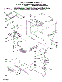 02 - Freezer Liner Parts parts for Kitchenaid Refrigerator KFCS22EVMS00 from AppliancePartsPros.com