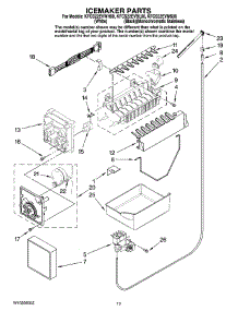 07 - Icemaker Parts parts for Kitchenaid Refrigerator KFCS22EVWH00 from AppliancePartsPros.com