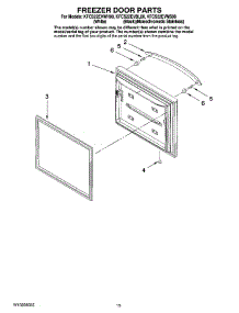 08 - Freezer Door Parts, Optional Parts parts for Kitchenaid Refrigerator KFCS22EVMS00 from AppliancePartsPros.com