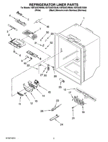 03 - Refrigerator Liner Parts parts for Kitchenaid Refrigerator KBFS25EVSS00 from AppliancePartsPros.com