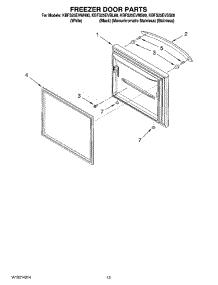 07 - Freezer Door Parts parts for Kitchenaid Refrigerator KBFS25EVSS00 from AppliancePartsPros.com