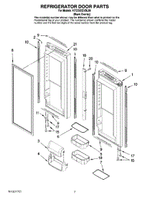 04 - Refrigerator Door Parts parts for Kitchenaid Refrigerator KFCO22EVBL00 from AppliancePartsPros.com