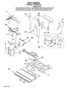 05 - Unit Parts parts for Kitchenaid Refrigerator KFCO22EVBL00 from AppliancePartsPros.com