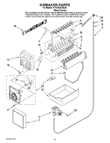 07 - Icemaker Parts parts for Kitchenaid Refrigerator KFCO22EVBL00 from AppliancePartsPros.com
