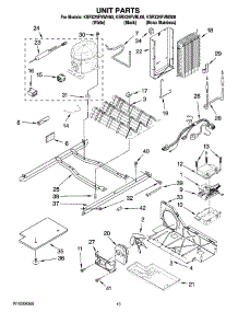 09 - Unit Parts parts for Kitchenaid Refrigerator KSRX25FVMS00 from AppliancePartsPros.com