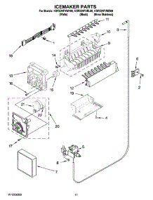10 - Icemaker Parts parts for Kitchenaid Refrigerator KSRX25FVWH00 from AppliancePartsPros.com
