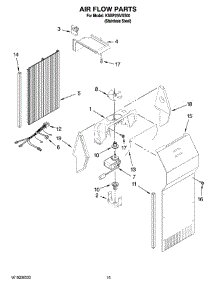 09 - Air Flow Parts parts for Kitchenaid Refrigerator KSBP25IVSS00 from AppliancePartsPros.com