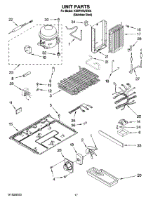 11 - Unit Parts parts for Kitchenaid Refrigerator KSBP25IVSS00 from AppliancePartsPros.com