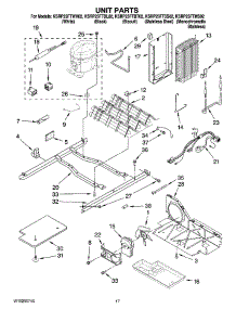 11 - Unit Parts parts for Kitchenaid Refrigerator KSRP25FTBL02 from AppliancePartsPros.com