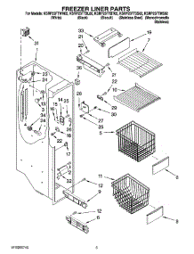 04 - Freezer Liner Parts parts for Kitchenaid Refrigerator KSRP25FTBT02 from AppliancePartsPros.com