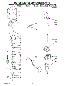 05 - Motor And Ice Container Parts parts for Kitchenaid Refrigerator KSRP25FTSS02 from AppliancePartsPros.com