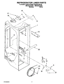 02 - Refrigerator Liner Parts parts for Kitchenaid Refrigerator KSRG25FVMS00 from AppliancePartsPros.com