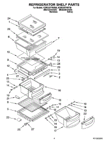 03 - Refrigerator Shelf Parts parts for Kitchenaid Refrigerator KSRG25FVMS00 from AppliancePartsPros.com