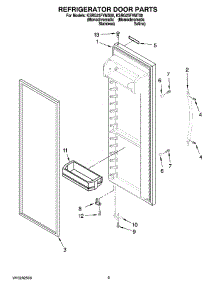 06 - Refrigerator Door Parts parts for Kitchenaid Refrigerator KSRG25FVMS00 from AppliancePartsPros.com