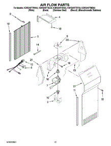 09 - Air Flow Parts parts for Kitchenaid Refrigerator KSRS25FTMS03 from AppliancePartsPros.com