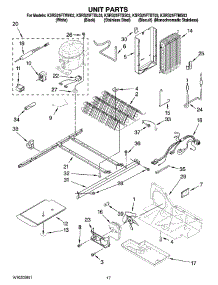 11 - Unit Parts parts for Kitchenaid Refrigerator KSRS25FTBT03 from AppliancePartsPros.com