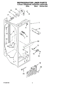 02 - Refrigerator Liner Parts parts for Kitchenaid Refrigerator KSBS25IVSS00 from AppliancePartsPros.com