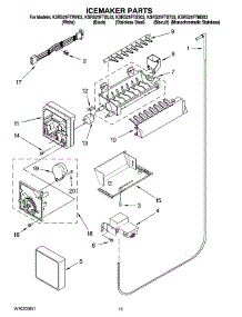 12 - Icemaker Parts, Optional Parts (Not Included) parts for Kitchenaid Refrigerator KSRS25FTBL03 from AppliancePartsPros.com