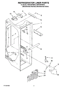 02 - Refrigerator Liner Parts parts for Kitchenaid Refrigerator KSRC25FVMS00 from AppliancePartsPros.com