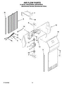 09 - Air Flow Parts parts for Kitchenaid Refrigerator KSRC25FVMS00 from AppliancePartsPros.com