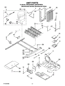 11 - Unit Parts parts for Kitchenaid Refrigerator KSRC25FVMS00 from AppliancePartsPros.com