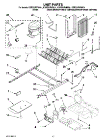 11 - Unit Parts parts for Kitchenaid Refrigerator KSRS25RVMS01 from AppliancePartsPros.com