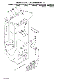 02 - Refrigerator Liner Parts parts for Kitchenaid Refrigerator KSCS23FVSS00 from AppliancePartsPros.com