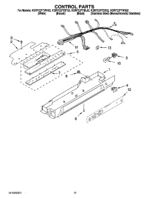 12 - Control Parts, Optional Parts (Not Included) parts for Kitchenaid Refrigerator KSRP22FTWH02 from AppliancePartsPros.com